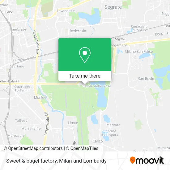 Sweet & bagel factory map