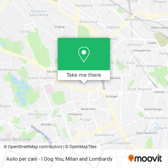 Asilo per cani - I Dog You map