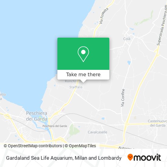 Gardaland Sea Life Aquarium map