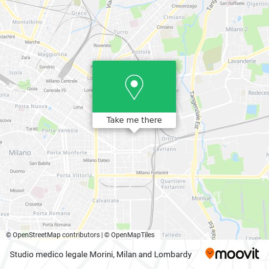 Studio medico legale Morini map