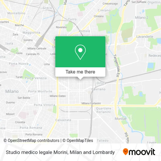 Studio medico legale Morini map