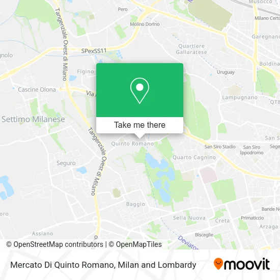Mercato Di Quinto Romano map