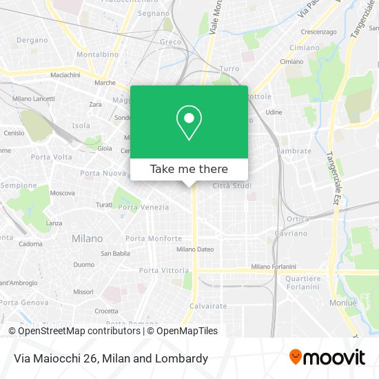 Via Maiocchi 26 map