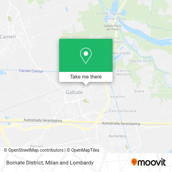 Bornate District map