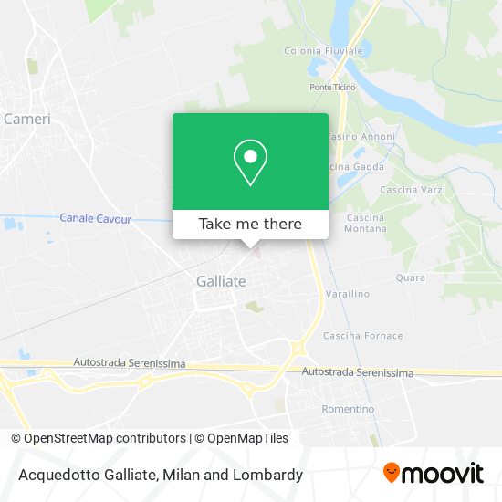 Acquedotto Galliate map