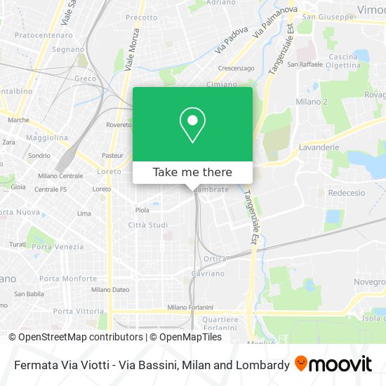 Fermata Via Viotti - Via Bassini map