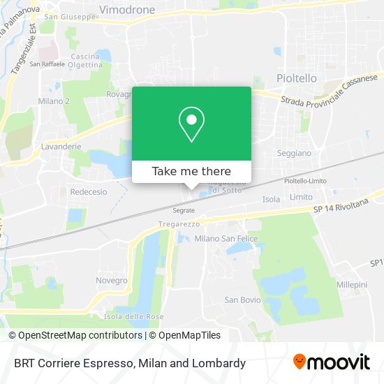 BRT Corriere Espresso map