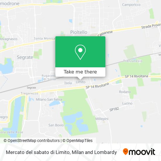 Mercato del sabato di Limito map