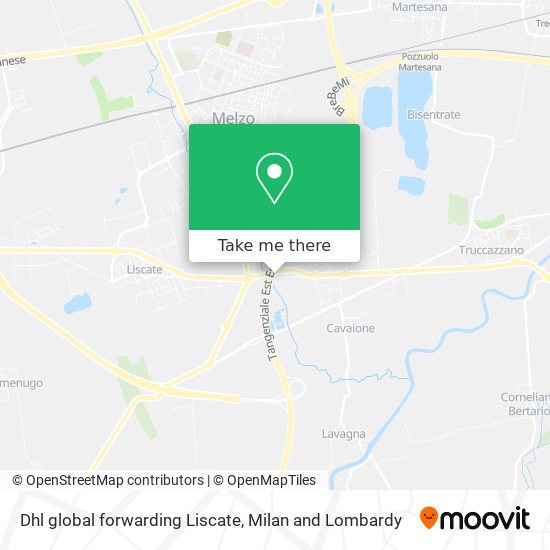 Dhl global forwarding Liscate map