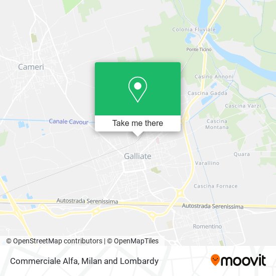 Commerciale Alfa map