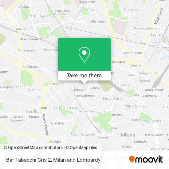 Bar Tabacchi Cris 2 map