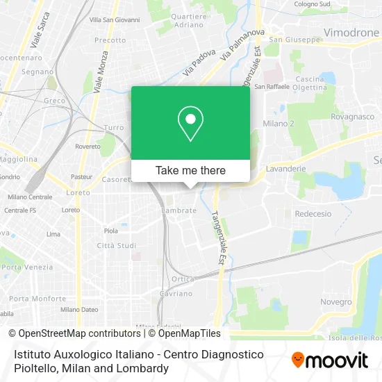 Istituto Auxologico Italiano - Centro Diagnostico Pioltello map