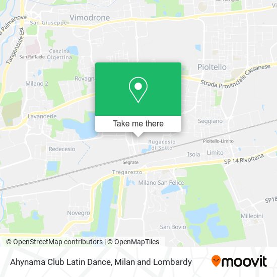 Ahynama Club Latin Dance map