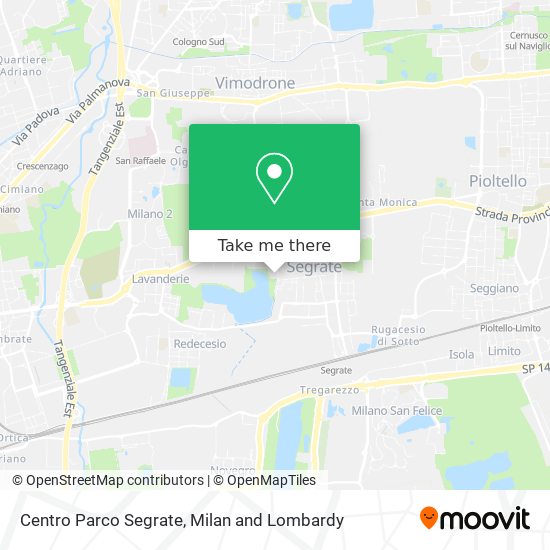 Centro Parco Segrate map