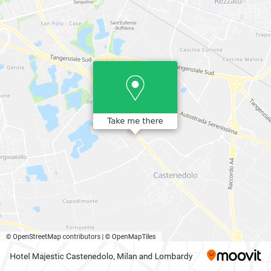 Hotel Majestic Castenedolo map