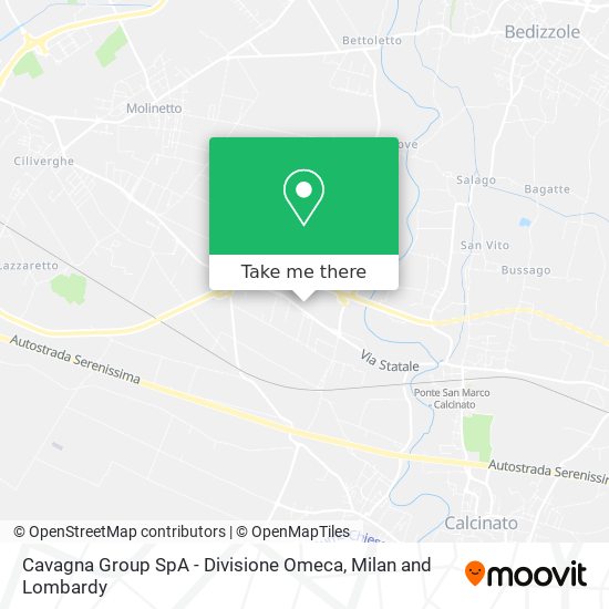 Cavagna Group SpA - Divisione Omeca map