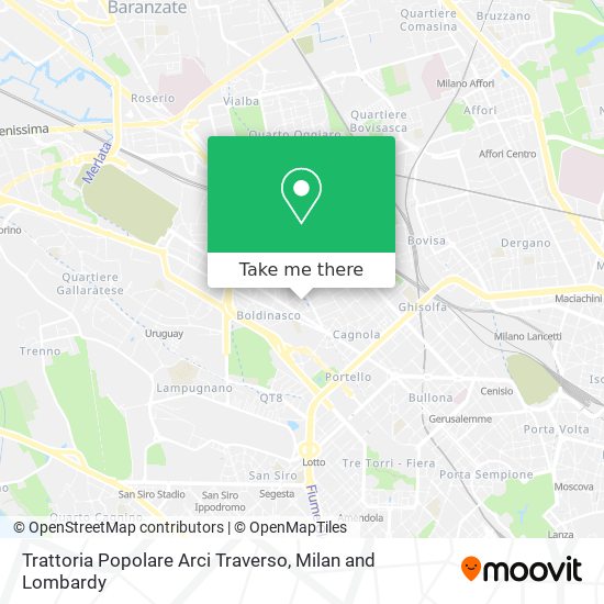 Trattoria Popolare Arci Traverso map