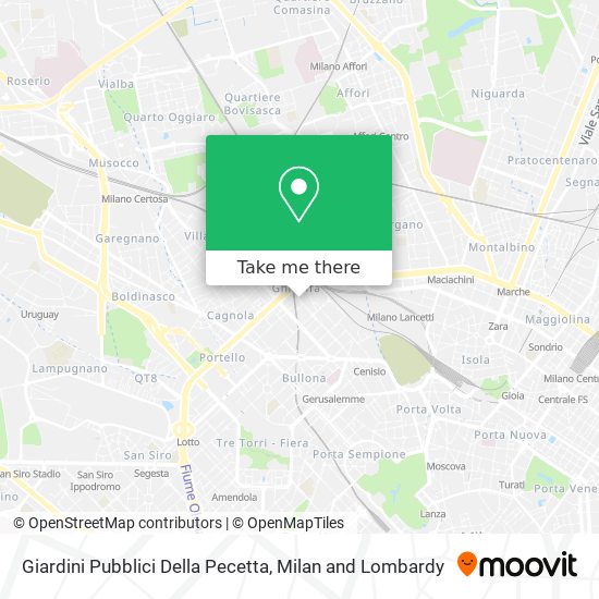 Giardini Pubblici Della Pecetta map