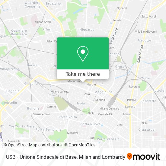 USB - Unione Sindacale di Base map