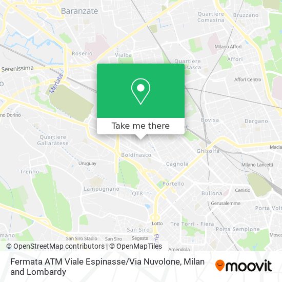 Fermata ATM Viale Espinasse / Via Nuvolone map