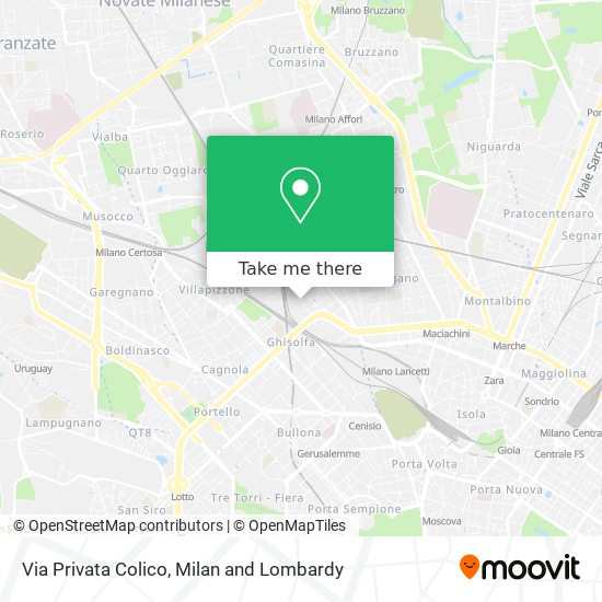 Via Privata Colico map