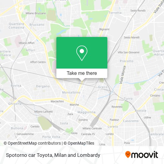 Spotorno car Toyota map