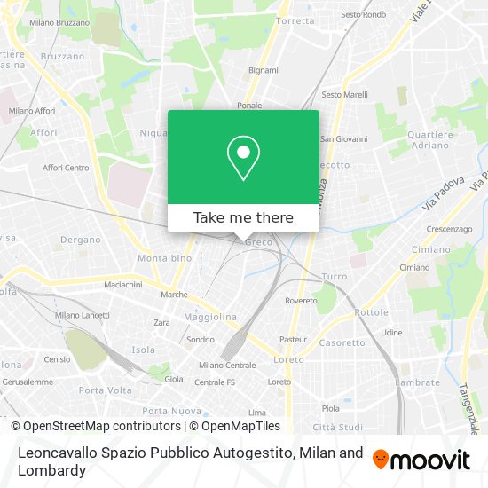 Leoncavallo Spazio Pubblico Autogestito map