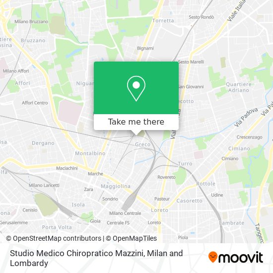 Studio Medico Chiropratico Mazzini map