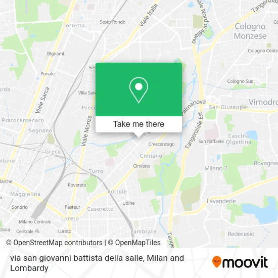 via san giovanni battista della salle map