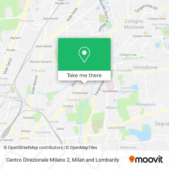 Centro Direzionale Milano 2 map