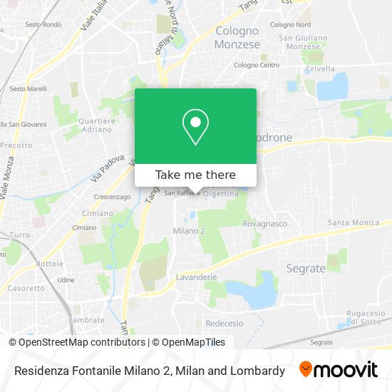 Residenza Fontanile Milano 2 map