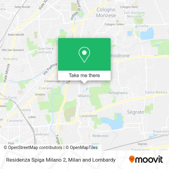Residenza Spiga Milano 2 map