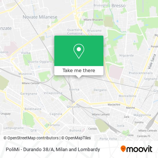 PoliMi - Durando 38/A map