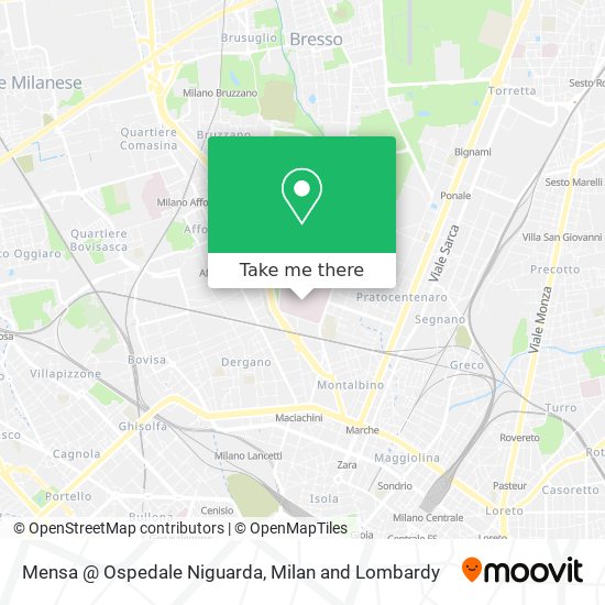 Mensa @ Ospedale Niguarda map