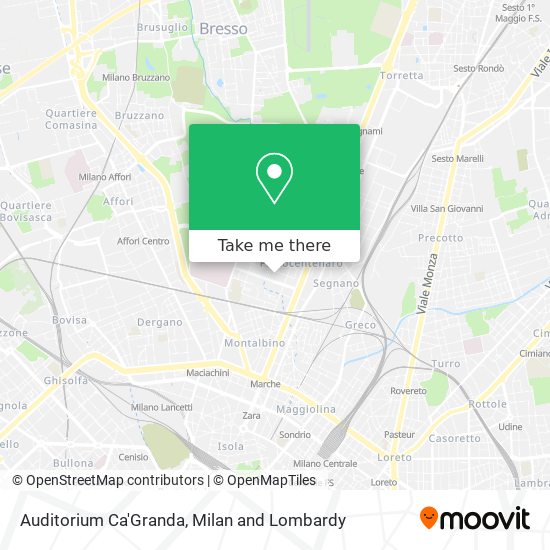 Auditorium Ca'Granda map