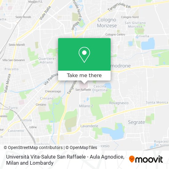 Università Vita-Salute San Raffaele - Aula Agnodice map