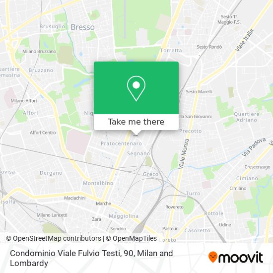 Condominio Viale Fulvio Testi, 90 map
