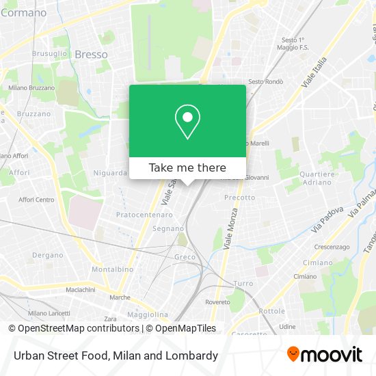 Urban Street Food map