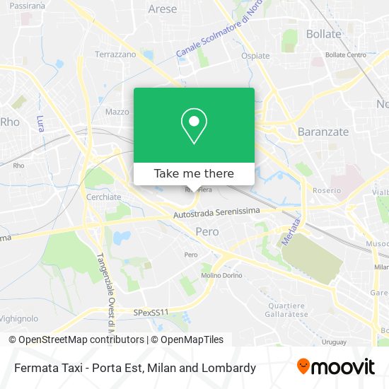 Fermata Taxi - Porta Est map