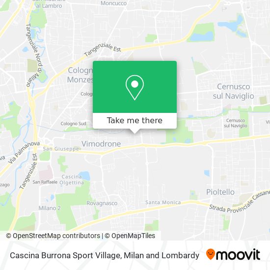 Cascina Burrona Sport Village map