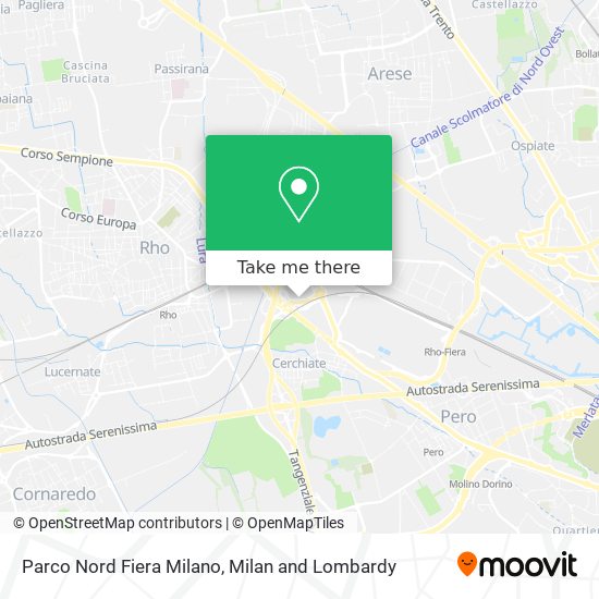 Parco Nord Fiera Milano map