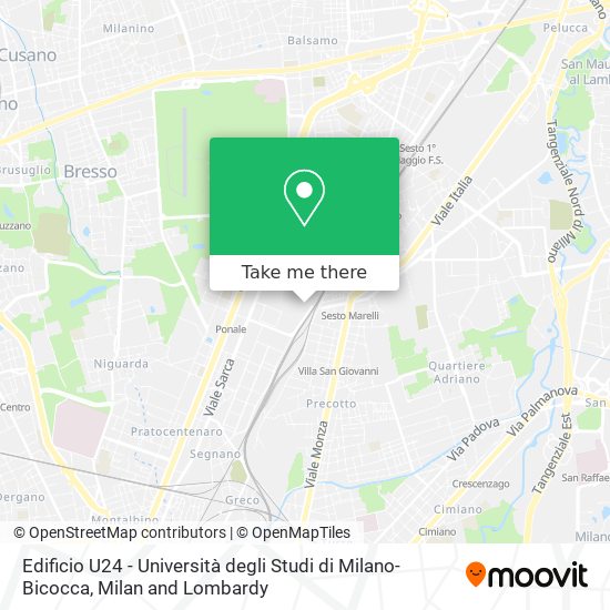 Edificio U24 - Università degli Studi di Milano-Bicocca map