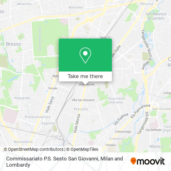Commissariato P.S. Sesto San Giovanni map