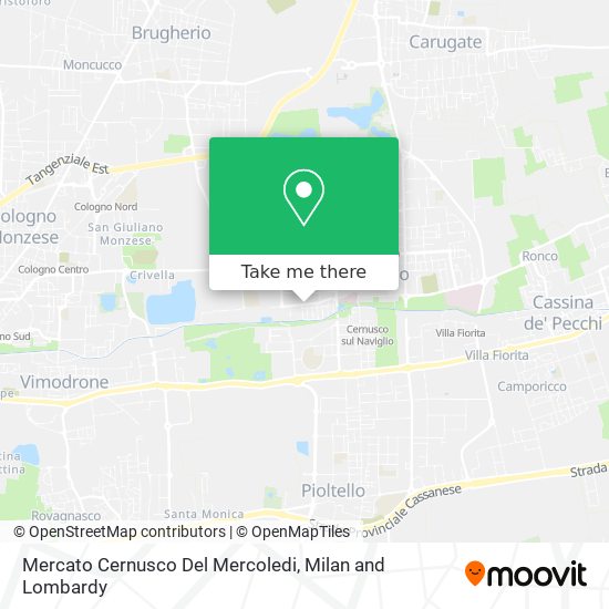 Mercato Cernusco Del Mercoledi map