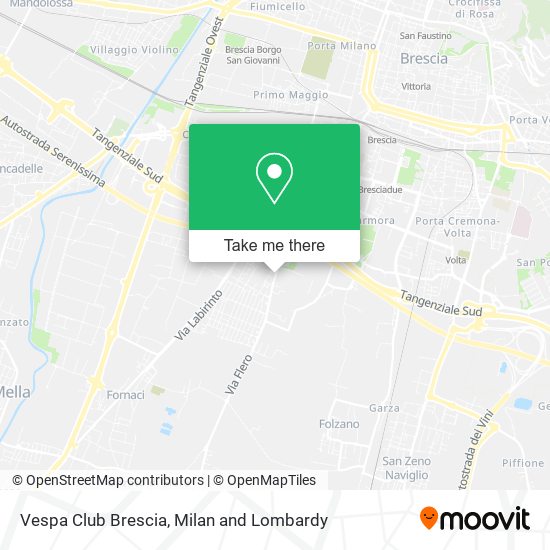 Vespa Club Brescia map