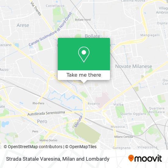 Strada Statale Varesina map