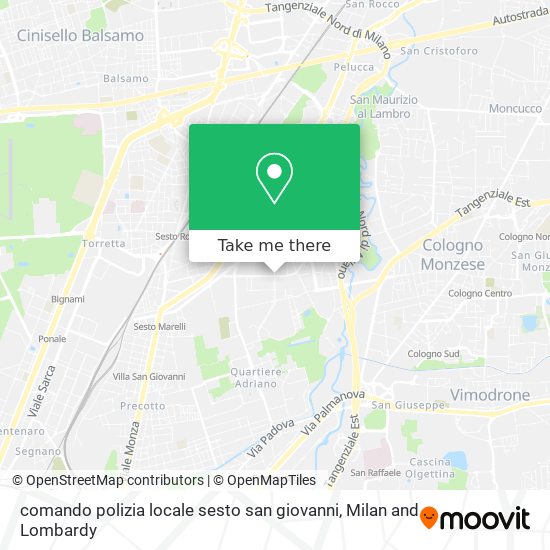 comando polizia locale sesto san giovanni map