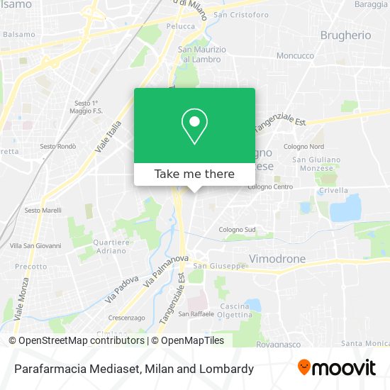 Parafarmacia Mediaset map