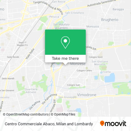 Centro Commerciale Abaco map