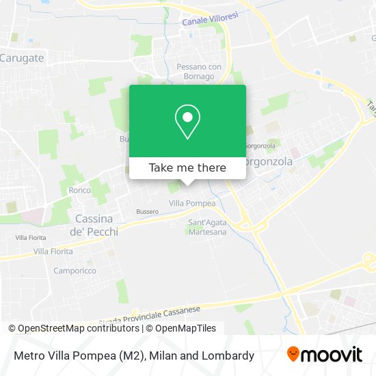 Metro Villa Pompea (M2) map